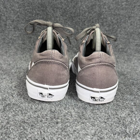 Vans Old Skool Sneakers Womens Size 8.5 Gray Canvas Low Lace Retro Athletic Shoe - Picture 5 of 11